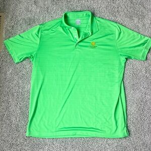 Callaway Men’s Opti-Dri John Deere Classic Polo, Lime Green, XL